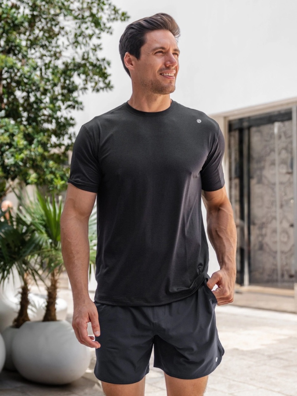 Rhoback The Shortstop Men's Short Sleeve Blitz Tech Tee in Black Size XXL / 2X